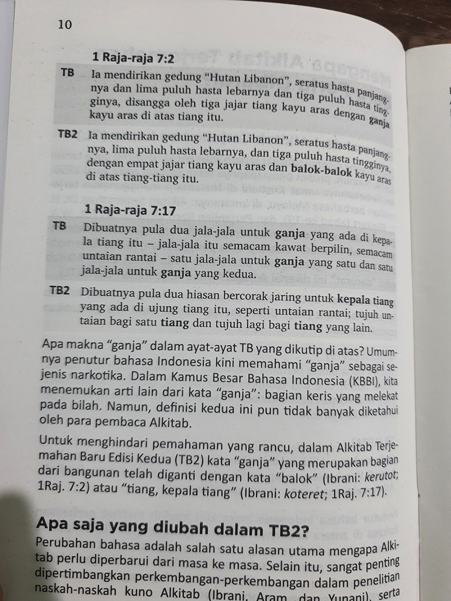 ALKITAB Terjemahan Baru Edisi Kedua TB 052 TI (Alkitab Ukuran Sedang ...